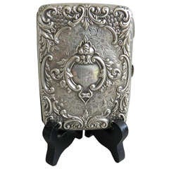 Antique Sterling Silver Card Case