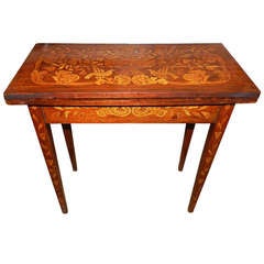 Dutch Mahogany Inlaid Card Table
