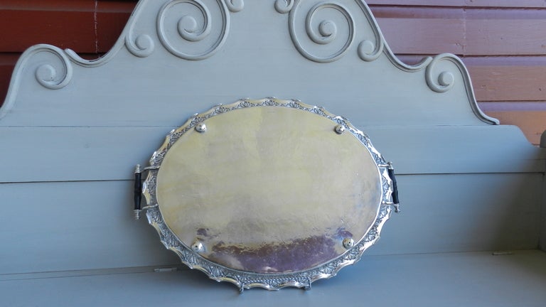 Antique Silver Plated Tray