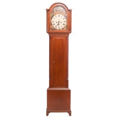 A Scottish Oak 8 Day Grandfather Clock