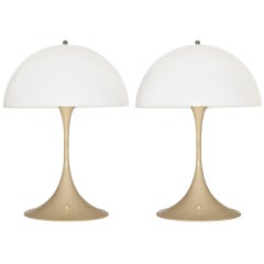 Vintage Pair of Verner Panton Panthella table lamps