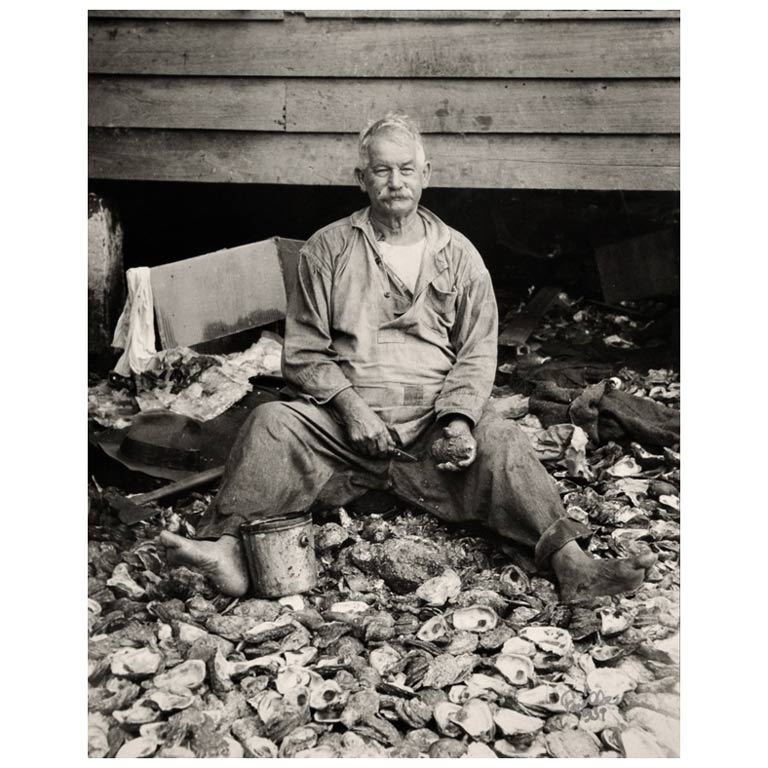 Photography "The Oysterman" by Theodore Fonville Winans (1934)