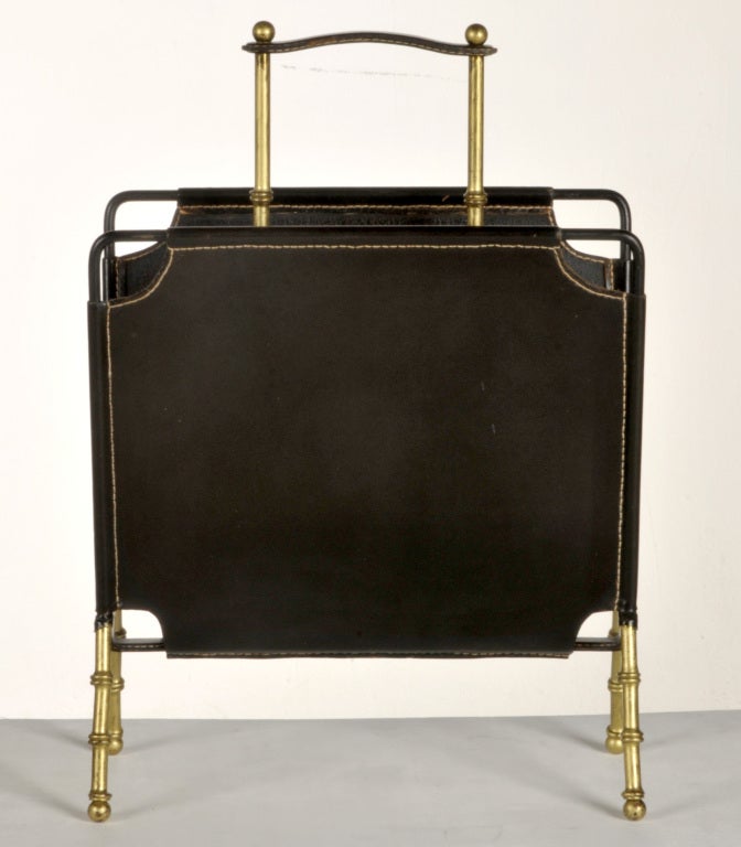 Jacques Adnet Magazine Rack.