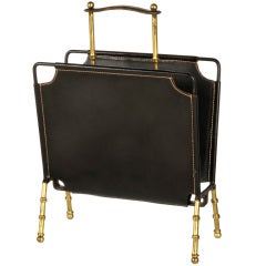 Jacques Adnet Magazine Rack.