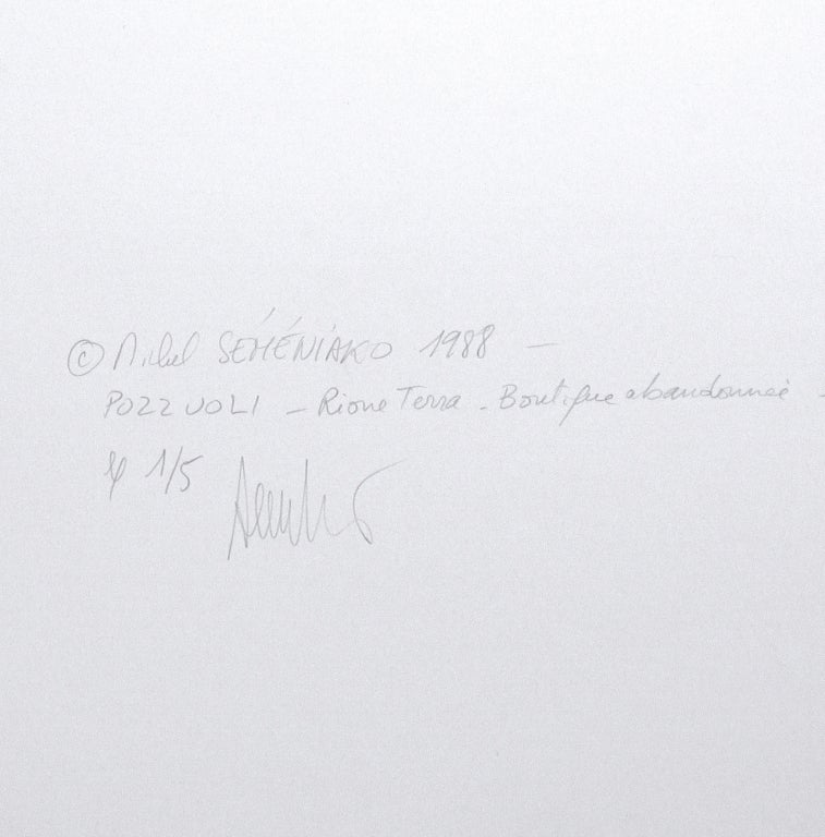 "Boutique abandonnée" by Michel Semeniako (1988)