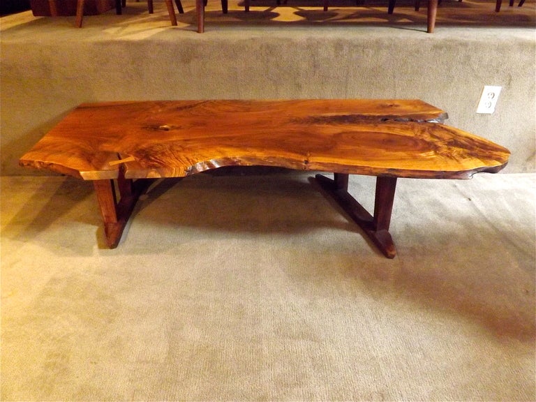 Truly a beautiful example of this New Hope woodworkers work.
James Martin trained with George Nakashima before opening his own atelier in the 1950s his work is distinctively different.