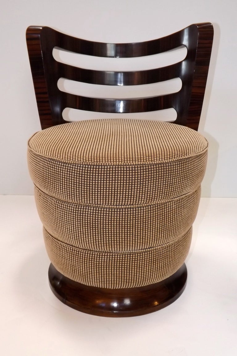 French Macassar Ebony Chairs at 1stdibs