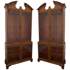 Pair of Samuel Marx Vitrines in Carpathian Elm 9