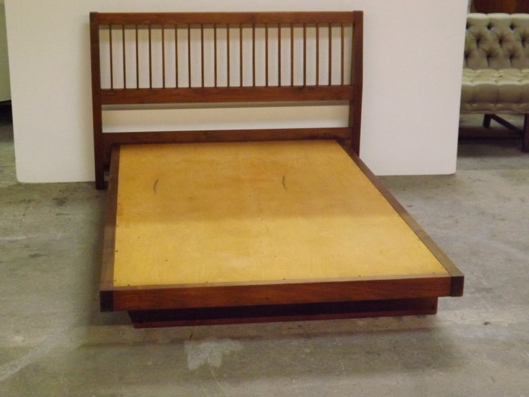 Another rare Nakashima bed from our extensive Nakashima inventory.
Full provenance accompanies.