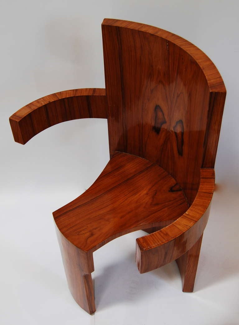 Art Deco Paul De Taye Rosewood Armchairs-Set of 10
