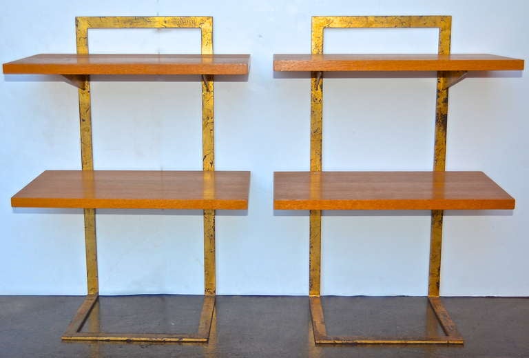 A great pair of Jean Royère side tables.
Documented.

Provenance: Christies, New York.