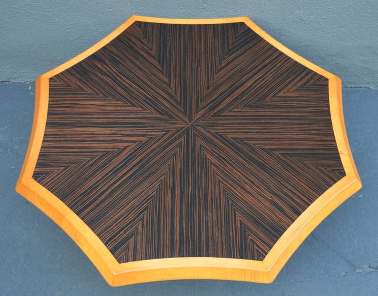 Mid-Century Modern Johan Tapp Macassar Ebony Top Cocktail Table For Sale