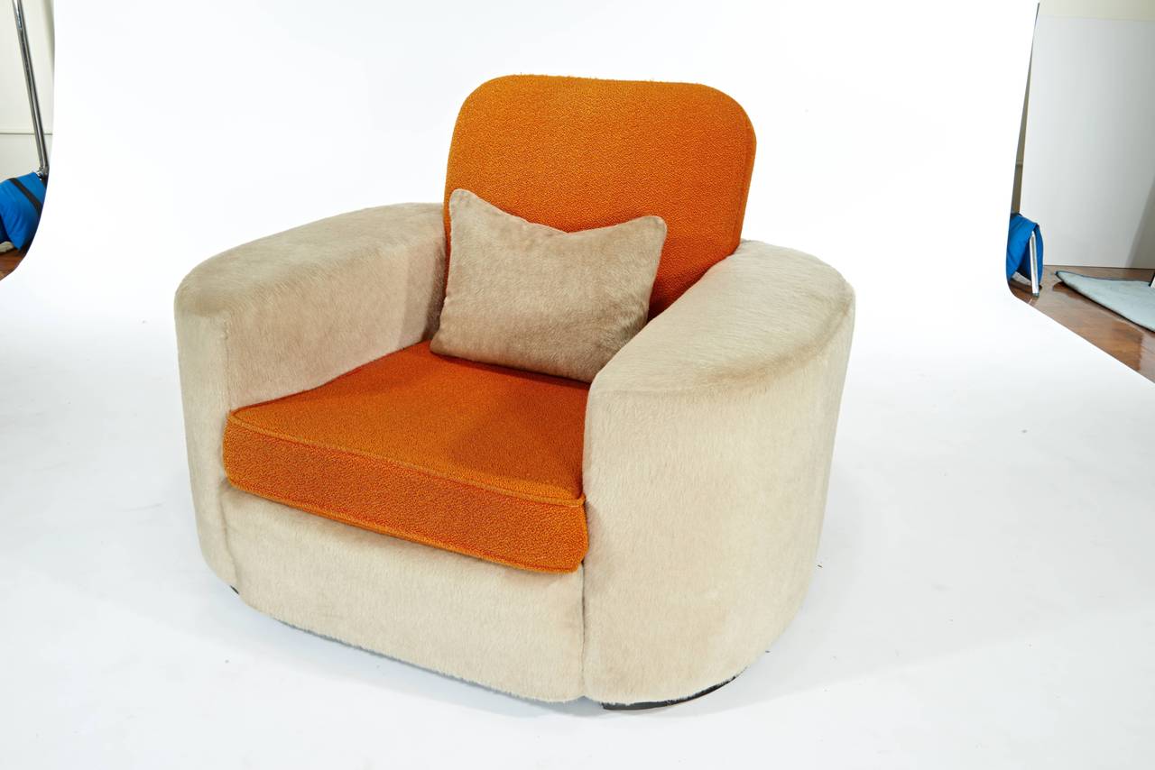 Important Paul Frankl lounge chair. A museum quality example. Fully documented. All original.