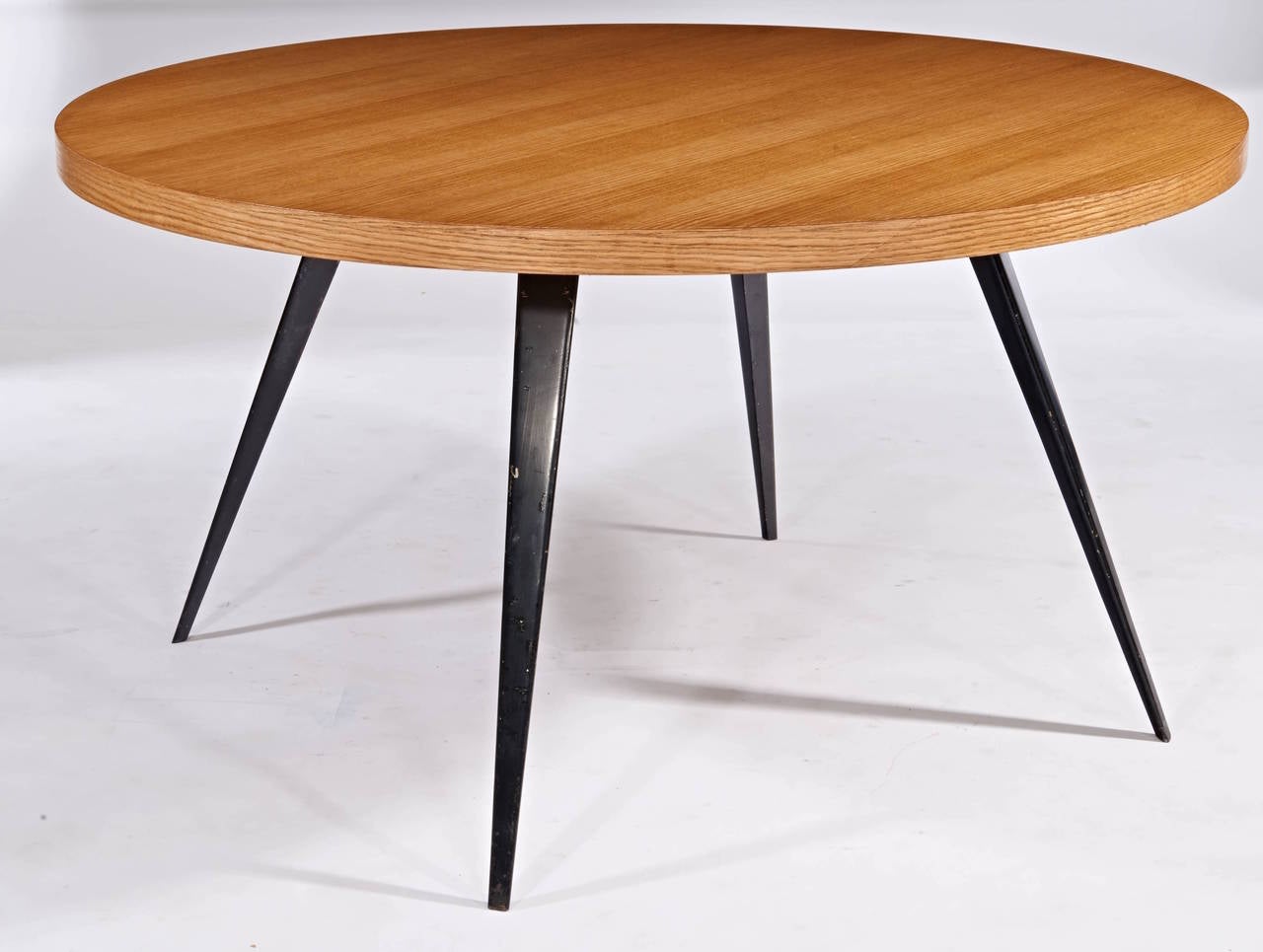 Mid-Century Modern Charlotte Perriand Round Dining Table