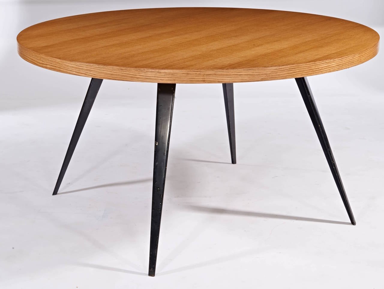 Charlotte Perriand round dining table. A great Perriand table.