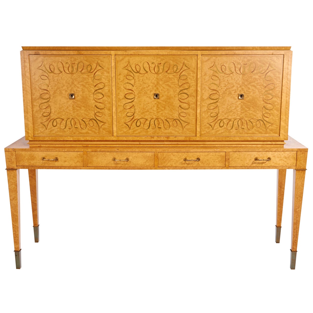 Gorgeous Dominique Satinwood Cabinet For Sale