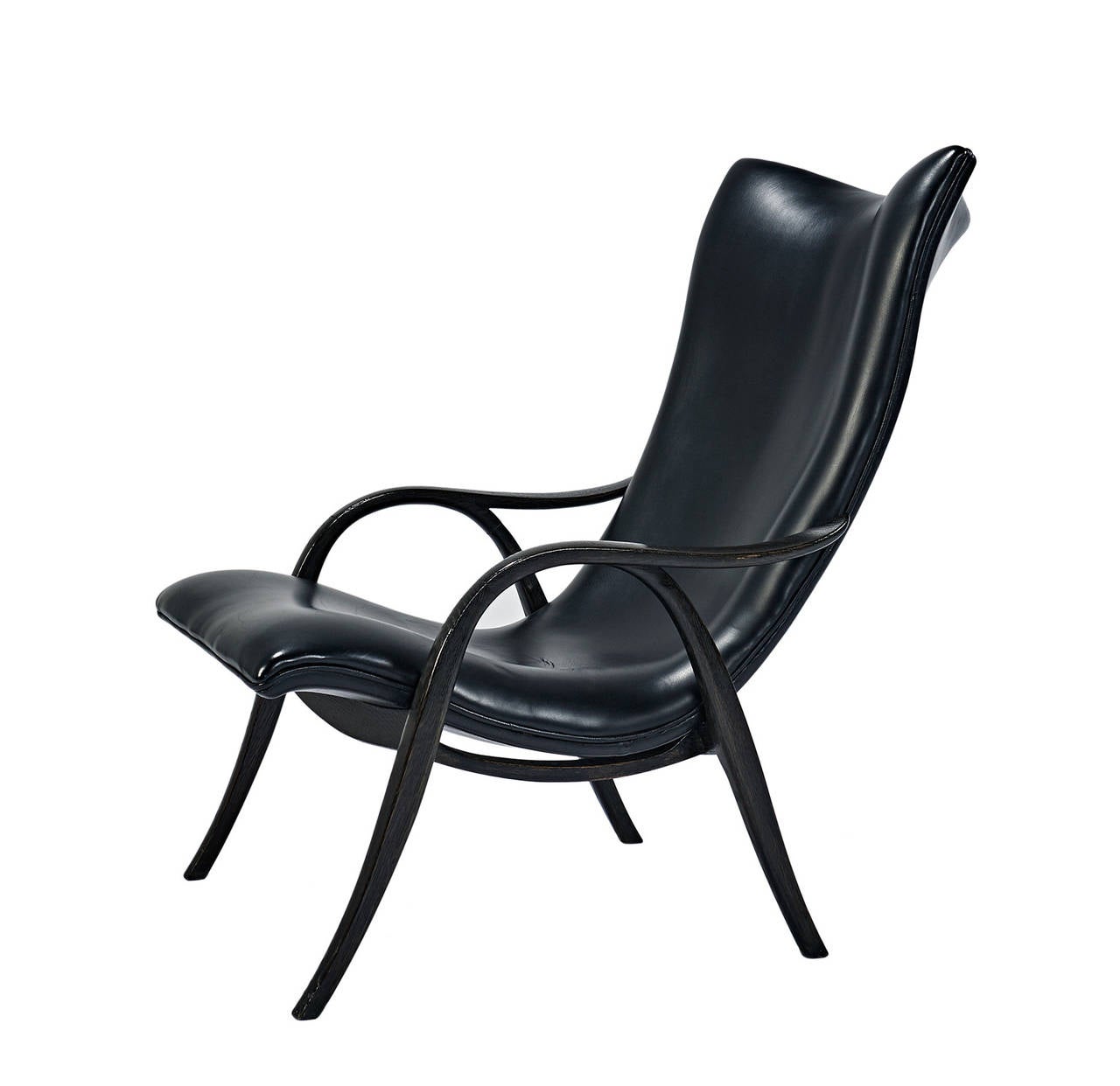 Rare Frits Henningsen lounge chair, 1947. A very rare example. Documented.