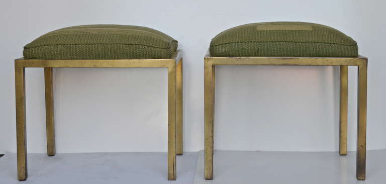 Marc DuPlantier Gilded Iron Stools