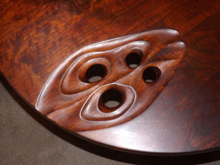 Mid-Century Modern James Martin Round Cocktail Table