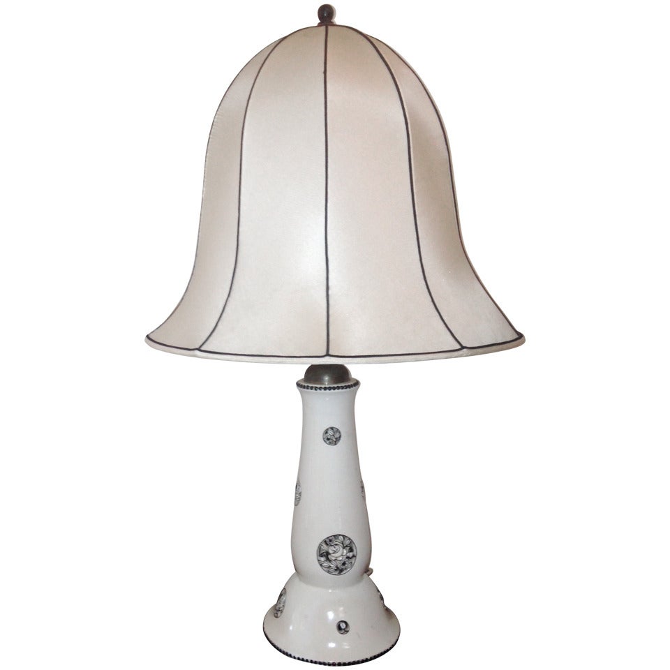 Wiener Werkstatte Table Lamp by Michael Powolny For Sale