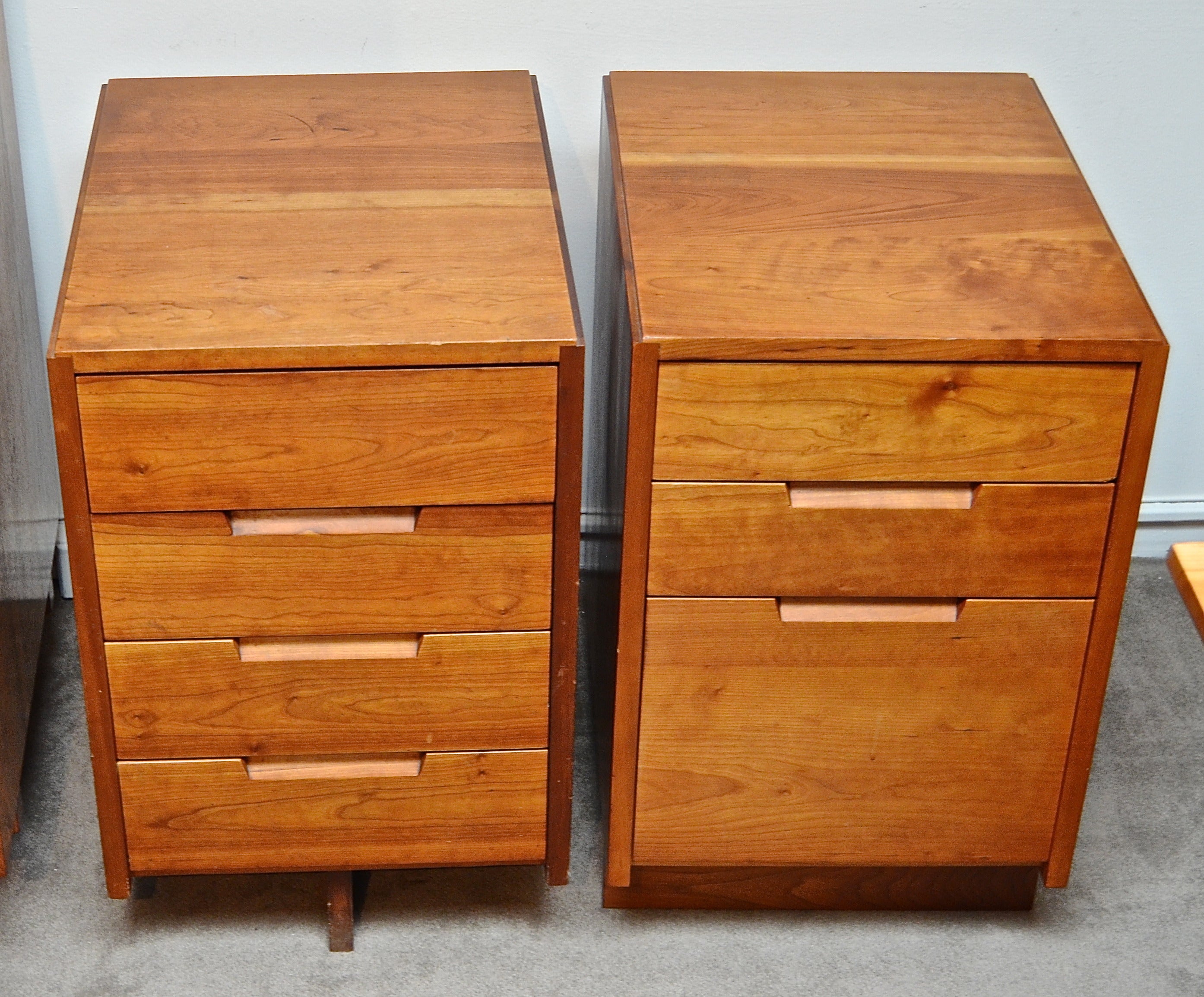 George Nakashima Cherry Nightstands