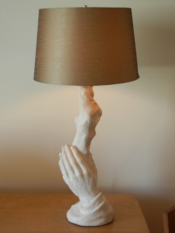 Boris Lovet-Lorski Unique Plaster Lamps