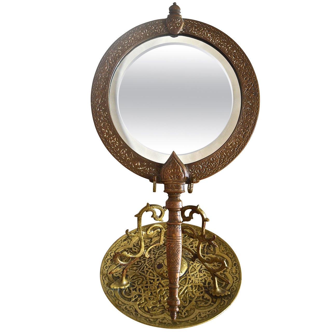 Tiffany & Co. "Alhambra" Bronze Mirror For Sale