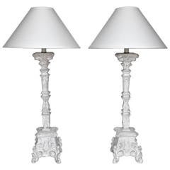 Jean Charles Moreux Plaster Table Lamps 12