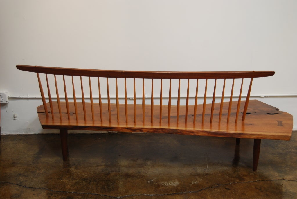 George Nakashima Conoid bench In Excellent Condition In Los Angeles, CA