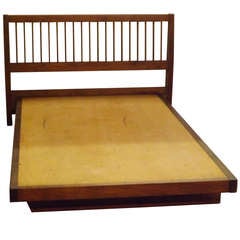 George Nakashima Queen Size Slat Back Bed 3