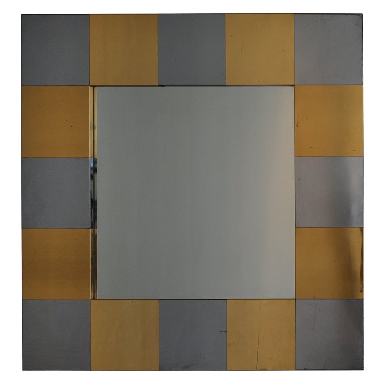 Pauls Evans "Cityscape" Wall Mirror For Sale