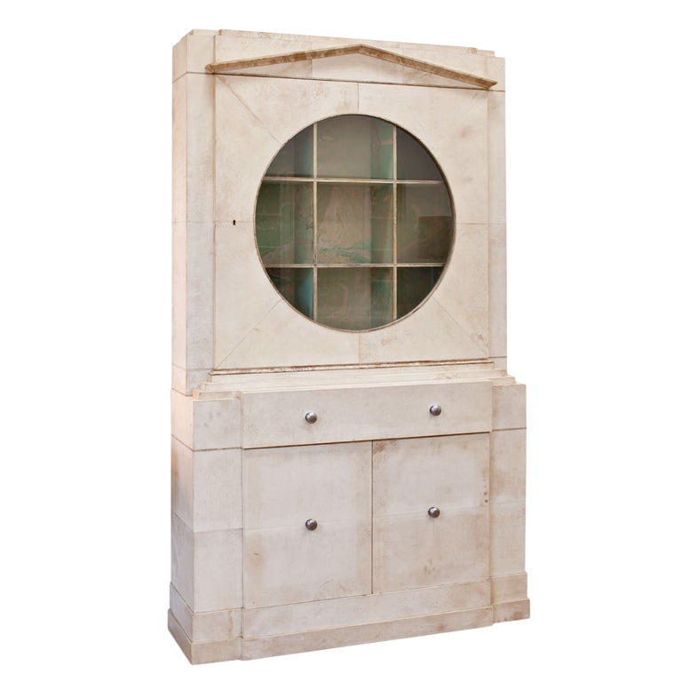 Important Samuel Marx Parchment Drop Front Secretaire For Sale