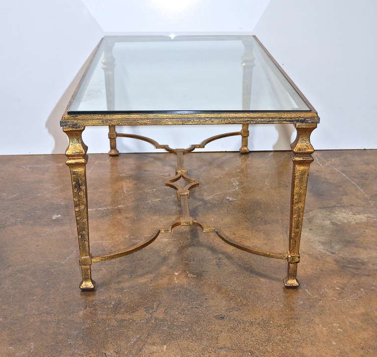 French Maison Ramsay Gilded Iron Cocktail Table