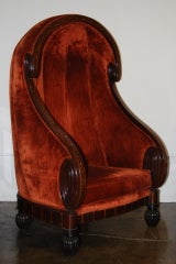 Paul Iribe Porters Chair with Abalone Inlay