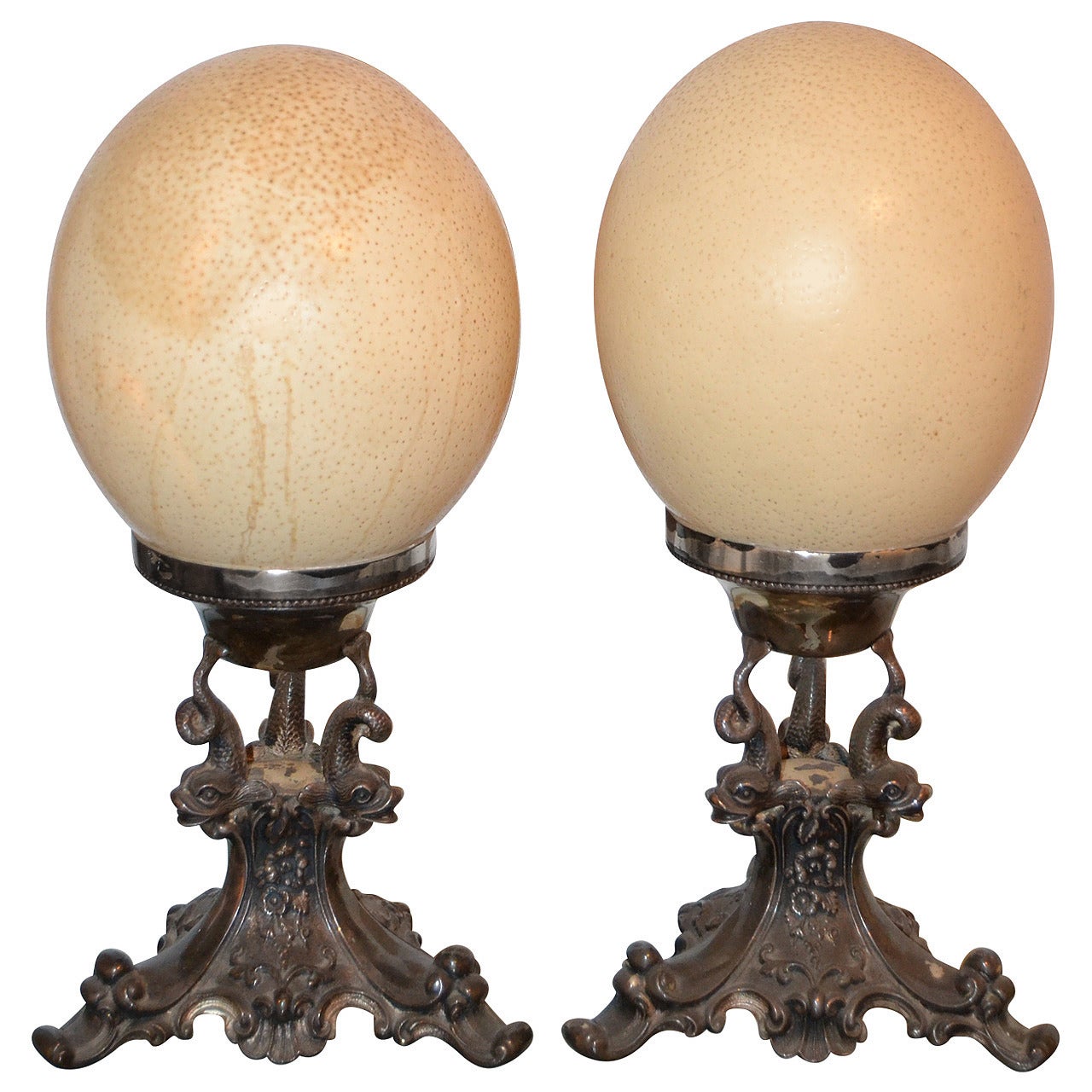 Anthony Redmile Ostrich Egg Finials For Sale