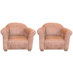 Jacques Adnet Baby "Elephant" Club Chairs