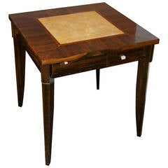 Table de Jeux Clément Rousseau en galuchat et macassar