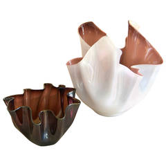 Venini Handkerchief Vases by Fulvio Bianconi
