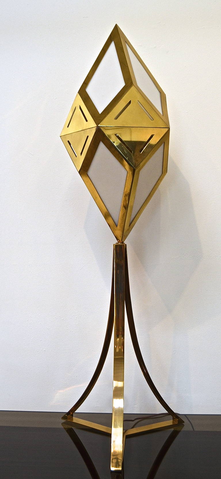 Gabriella Crespi Rare "Kaleidoscope" Floor Lamp For Sale at 1stdibs