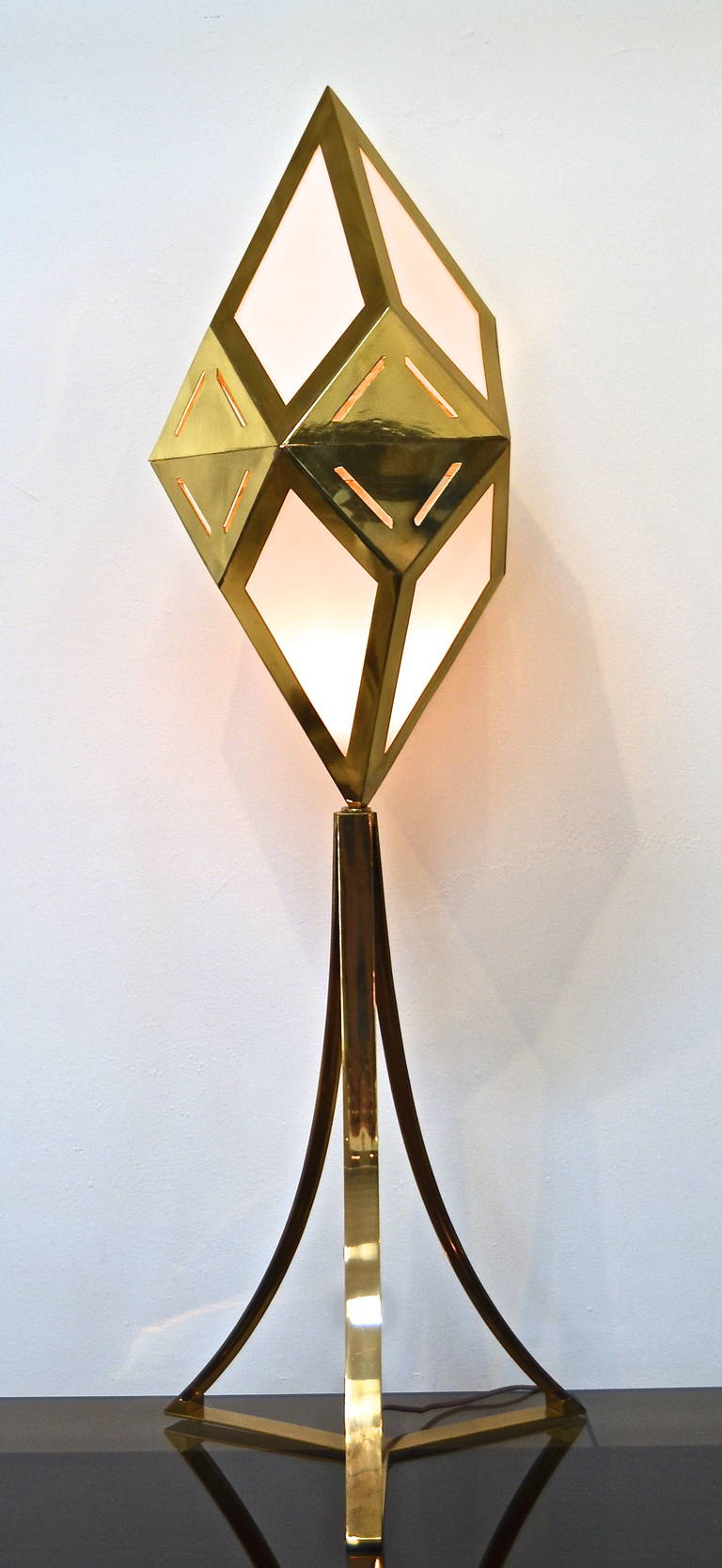 Gabriella Crespi Rare "Kaleidoscope" Floor Lamp For Sale at 1stdibs