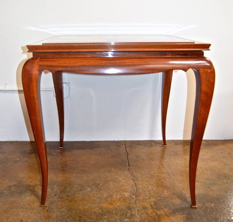 René Prou Palisander Games Table In Excellent Condition For Sale In Los Angeles, CA