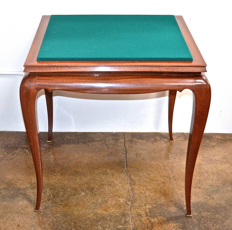 French René Prou Palisander Games Table For Sale