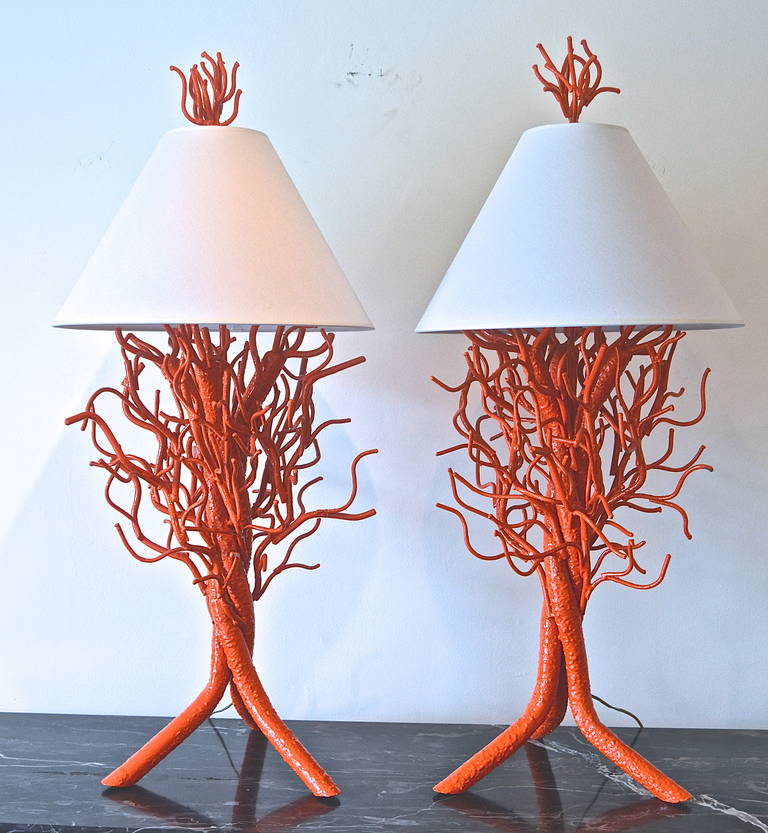 Monumental Custom Coral Lamps