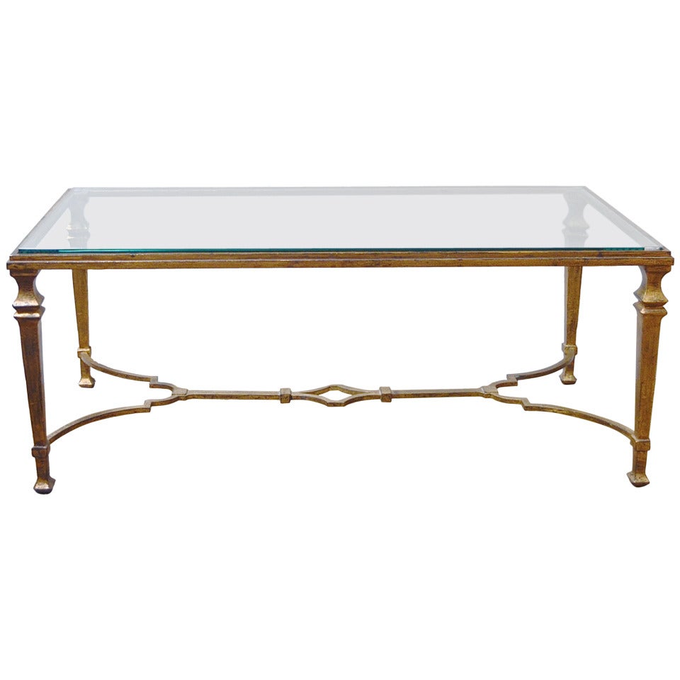 Maison Ramsay Gilded Iron Cocktail Table