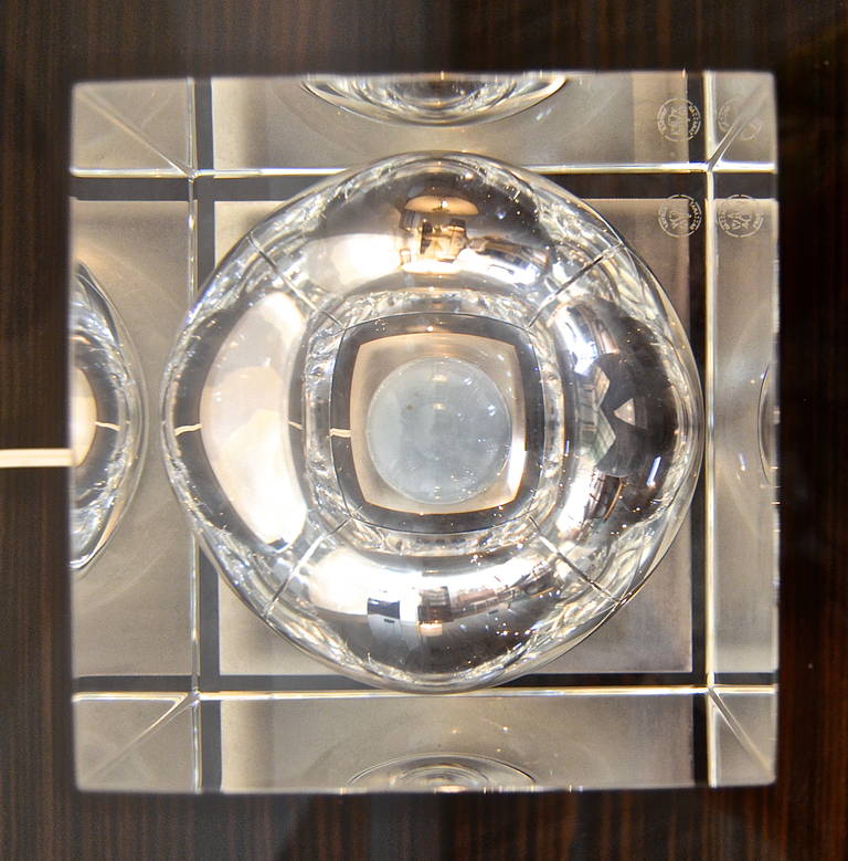 Mid-Century Modern Robert Rigot for Baccarat Crystal Lamp