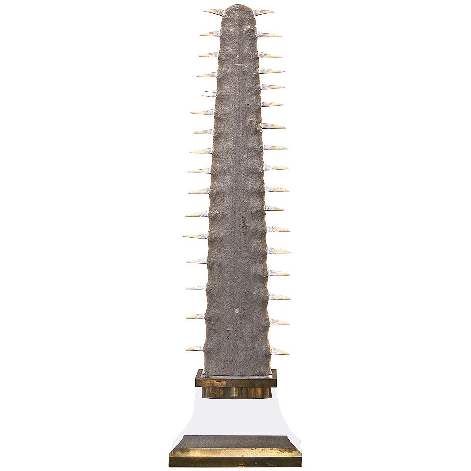Gabriella Crespi Massive Sawtooth Sculpture For Sale