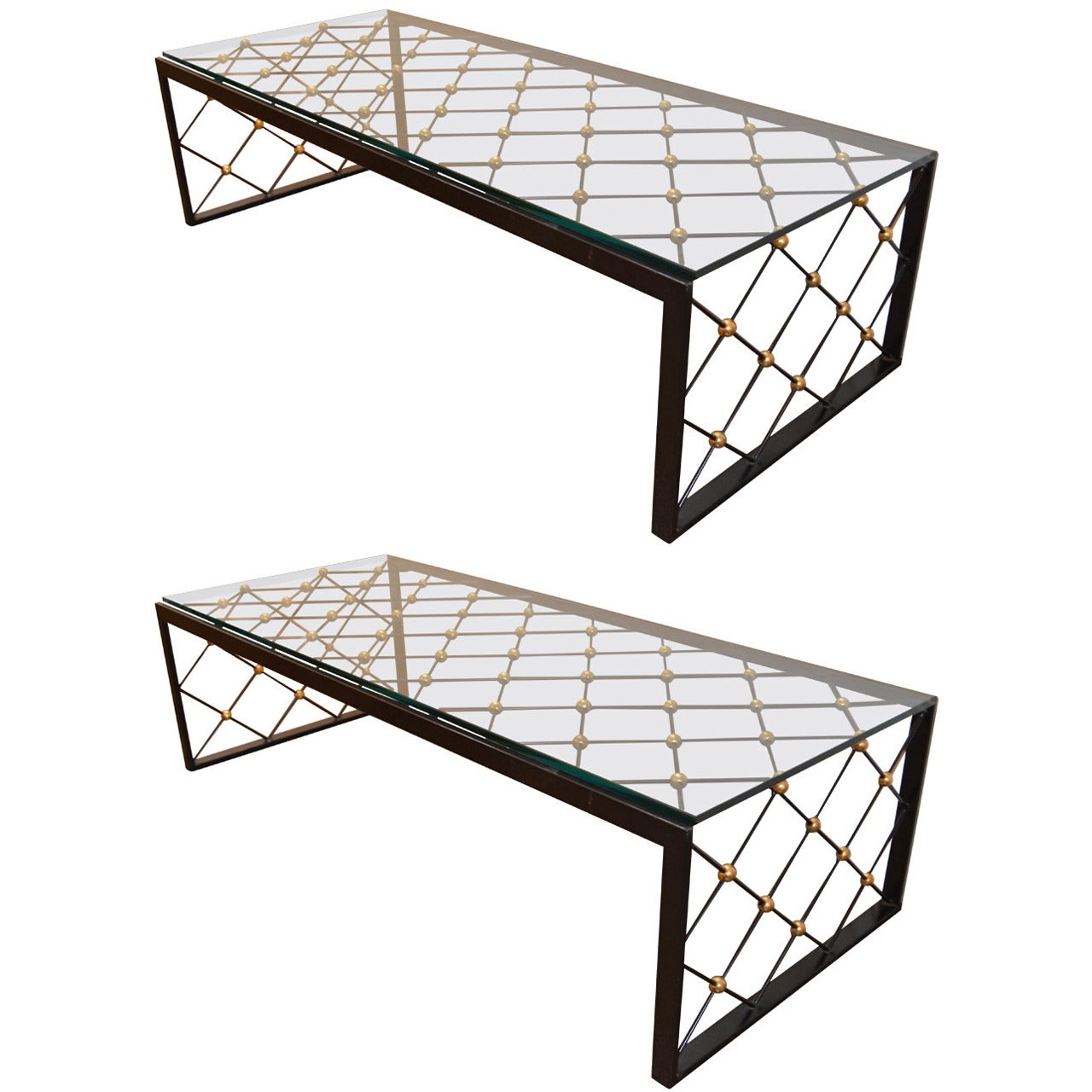 Jean Royère "Tour Eiffel" Pair of Cocktail Tables