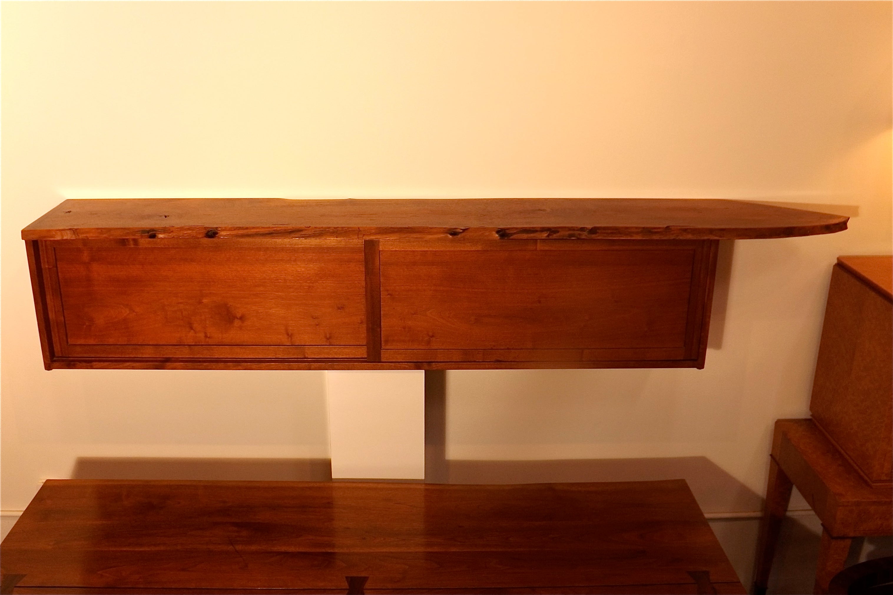 George Nakashima Free Edge Wall Hanging Cabinet