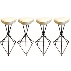 Vintage William "Billy" Haines Barstools from The Brody Estate