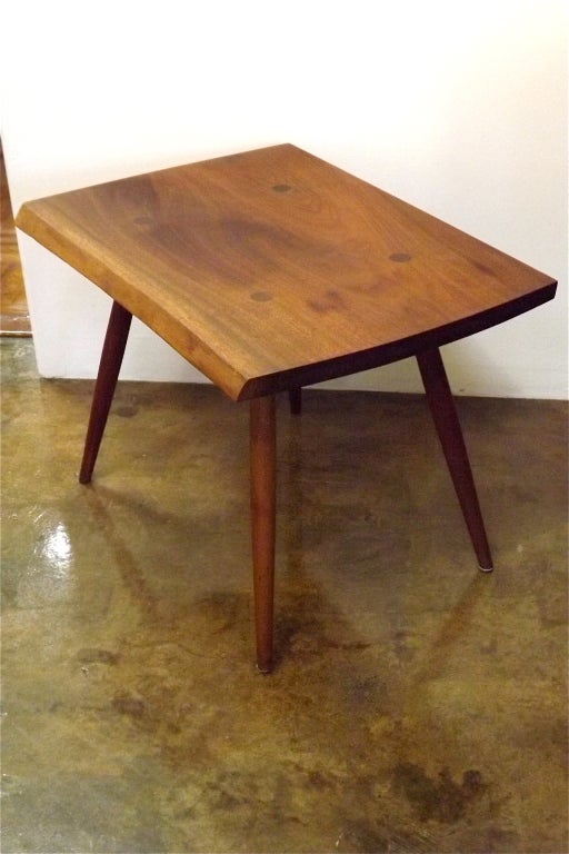 A nice example of George Nakashima occasional table. Provenance accompanies.